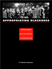 Cover image: Appropriating Blackness 9780822331919