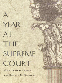 Cover image: A Year at the Supreme Court 9780822334484