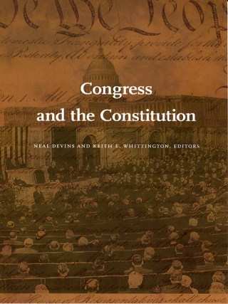 صورة الغلاف: Congress and the Constitution 9780822336129