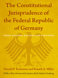 Imagen de portada: The Constitutional Jurisprudence of the Federal Republic of Germany 9780822352488