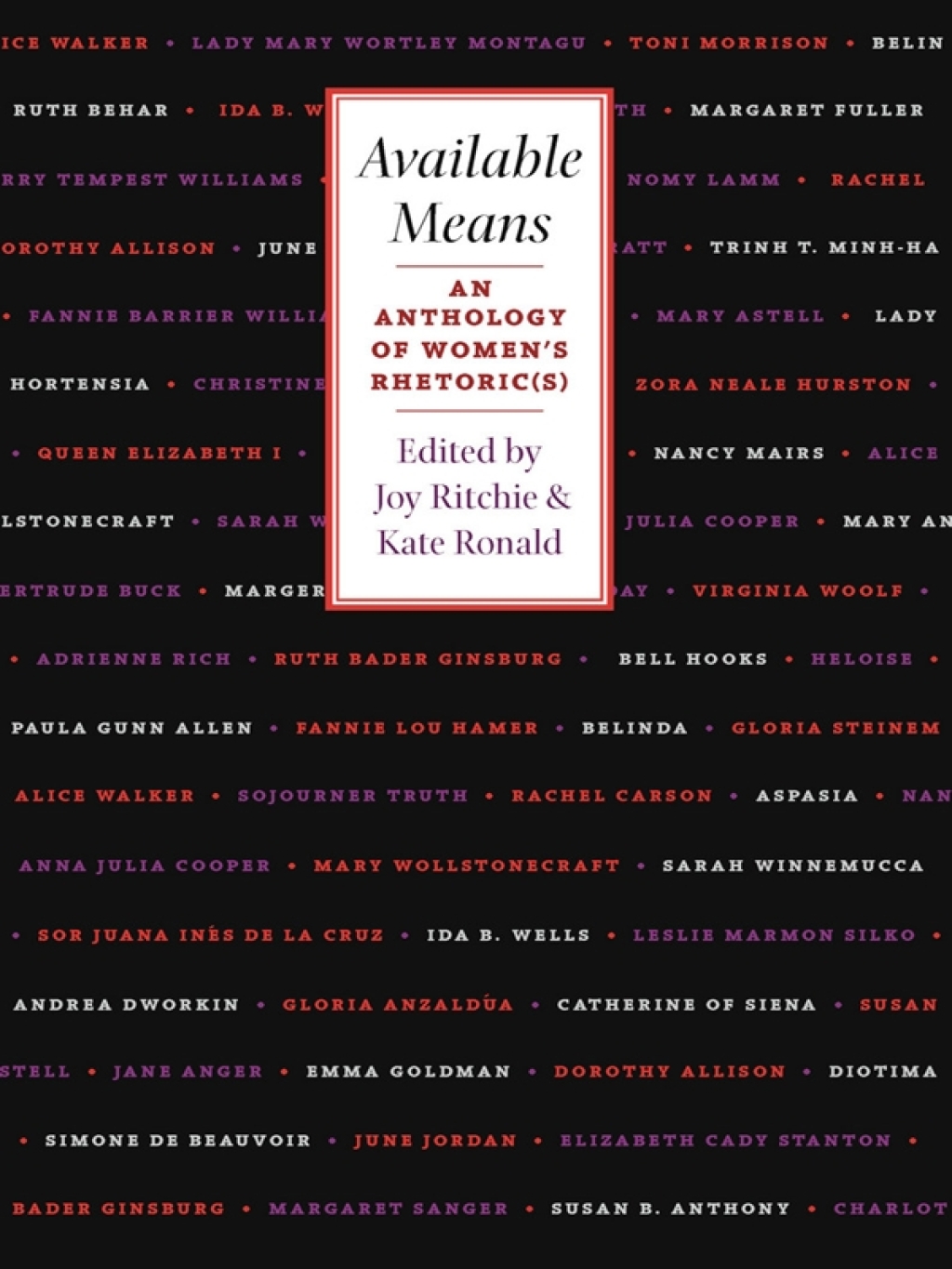 Available Means An Anthology Of Women’s Rhetoric(s)