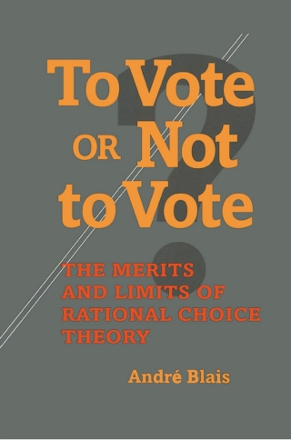 Cover image: To Vote or Not to Vote? 9780822941293