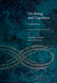 Imagen de portada: On Being and Cognition 9780823270736