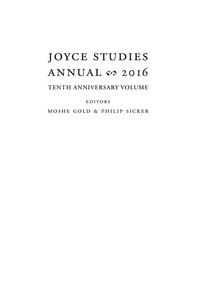 Imagen de portada: Joyce Studies Annual 2016 1st edition 9780823272297