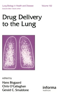 表紙画像: Drug Delivery to the Lung 1st edition 9780824705411