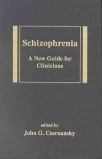 Imagen de portada: Schizophrenia 1st edition 9780824706425