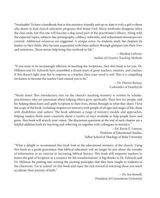 Imagen de portada: Invitation to Educational Ministry: Foundations of Transformative Christian Education 1st edition 9780825444449