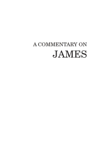 Omslagafbeelding: A Commentary on James 1st edition 9780825444616