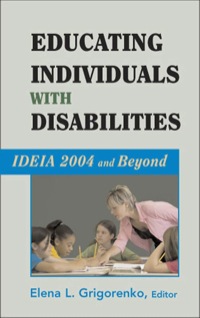 Cover image: Educating Individuals with Disabilities 1st edition 9780826103567