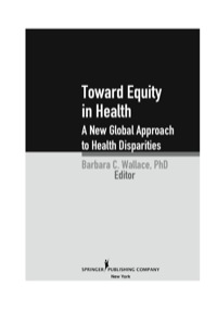 Cover image: Toward Equity in Health 1st edition 9780826103130