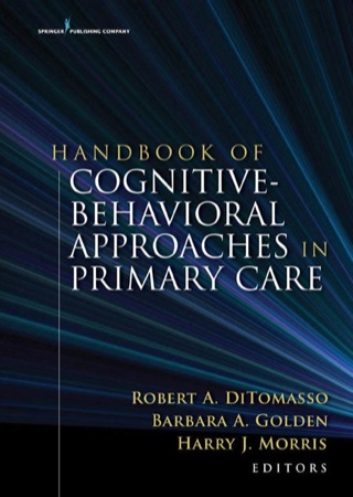 Cover image: Handbook of Cognitive Behavioral Approaches in Primary Care 1st edition 9780826103833