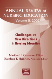 Imagen de portada: Annual Review of Nursing Education, Volume 5, 2007 1st edition 9780826102393