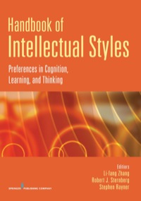Imagen de portada: Handbook of Intellectual Styles 1st edition 9780826106674