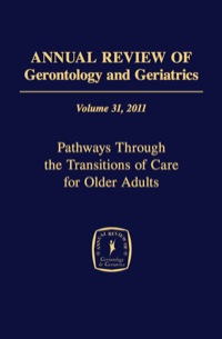 Imagen de portada: Annual Review of Gerontology and Geriatrics, Volume 31, 2011 1st edition 9780826107930