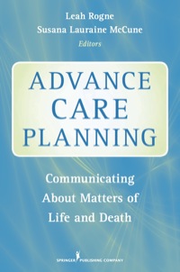 صورة الغلاف: Advance Care Planning 1st edition 9780826110213