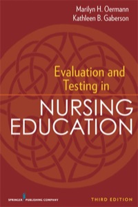 Imagen de portada: Evaluation and Testing in Nursing Education 3rd edition 9780826110619