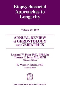 صورة الغلاف: Annual Review of Gerontology and Geriatrics, Volume 27, 2007 1st edition 9780826115379
