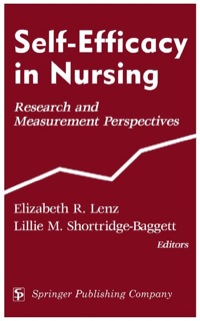 Imagen de portada: Self-Efficacy In Nursing 1st edition 9780826115638