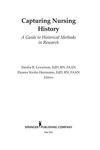 Cover image: Capturing Nursing History 1st edition 9780826115669