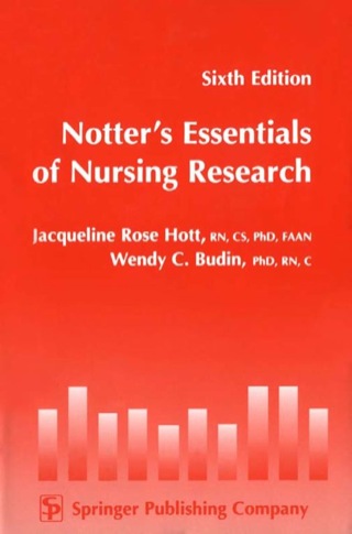 Cover image: Notter‚Äôs Essentials of Nursing Research 6th edition 9780826115997