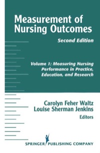 Cover image: Measurement of Nursing Outcomes, 2nd Edition 2nd edition 9780826114174