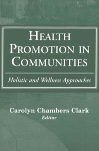 Cover image: Health Promotion in Communities 1st edition 9780826114075