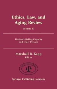 表紙画像: Ethics, Law, and Aging Review, Volume 10 1st edition 9780826116444