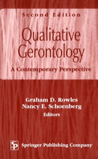 Cover image: Qualitative Gerontology 2nd edition 9780826113351