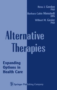 Imagen de portada: Alternative Therapies 1st edition 9780826111647