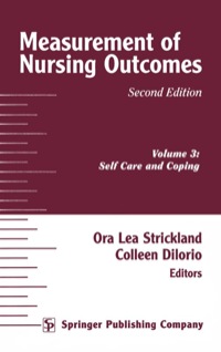 Immagine di copertina: Measurement of Nursing Outcomes 2nd edition 9780826117953