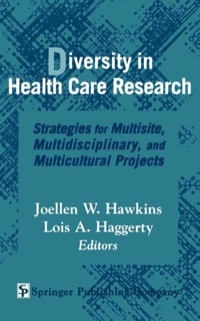 Cover image: Diversity in Health Care Research 1st edition 9780826118141