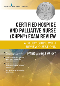 صورة الغلاف: Certified Hospice and Palliative Nurse (CHPN) Exam Review 1st edition 9780826119698