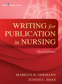 Omslagafbeelding: Writing for Publication in Nursing 3rd edition 9780826119919