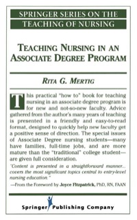 Imagen de portada: Teaching Nursing In An Associate Degree Program 1st edition 9780826120045