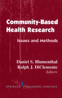 Imagen de portada: Community- Based Health Research 1st edition 9780826120250