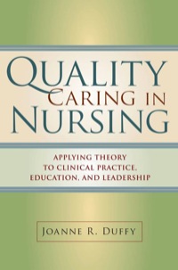صورة الغلاف: Quality Caring in Nursing 1st edition 9780826121288