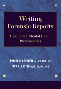 Cover image: Writing Forensic Reports 1st edition 9780826121585