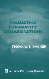 Cover image: Evaluating Community Collaborations 1st edition 9780826121851