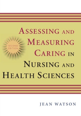 Cover image: Assessing and Measuring Caring in Nursing and Health Science 2nd edition 9780826121967