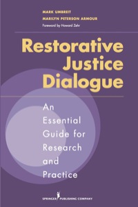 Imagen de portada: Restorative Justice Dialogue 1st edition 9780826122582