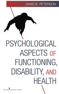 Cover image: Psychological Aspects of Functioning, Disability, and Health 1st edition 9780826123442