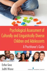 Cover image: Psychological Assessment of Culturally and Linguistically Diverse Children and Adolescents 1st edition 9780826123480