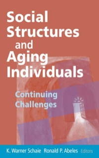 Imagen de portada: Social Structures and Aging Individuals 1st edition 9780826124081