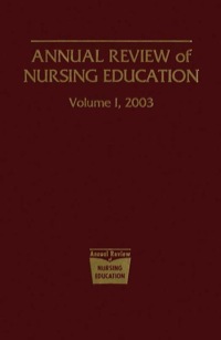 表紙画像: Annual Review of Nursing Education, Volume 1, 2003 1st edition 9780826124449