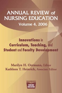 Titelbild: Annual Review of Nursing Education, Volume 4, 2006 1st edition 9780826124470