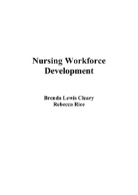 Cover image: Nursing Workforce Development 1st edition 9780826126450