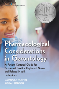 Imagen de portada: Pharmacological Considerations in Gerontology 1st edition 9780826127693