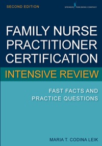 Cover image: Family Nurse Practitioner Certification Intensive Review 2nd edition 9780826134240