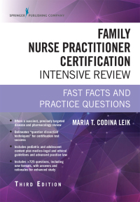 Cover image: Family Nurse Practitioner Certification Intensive Review 3rd edition 9780826134295