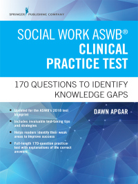 Cover image: Social Work ASWB Clinical Practice Test 1st edition 9780826134363